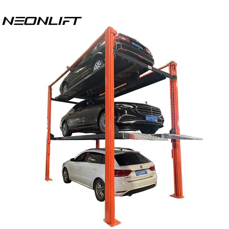 4 Post Parking Lift 3 Cars